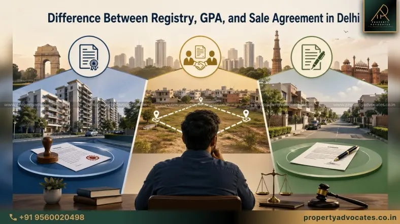 Difference Between Registry, GPA, and Sale Agreement in Delhi